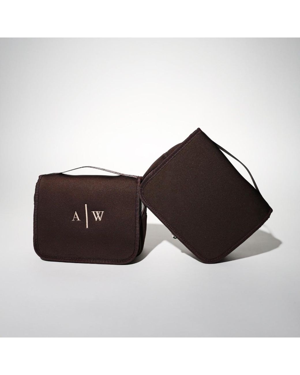 Pop Ups Brand Brown Toiletry Bag Espresso