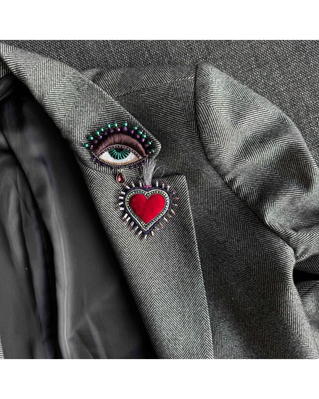 VETKA Black Talisman Eye Brooch – Shadow Oracle