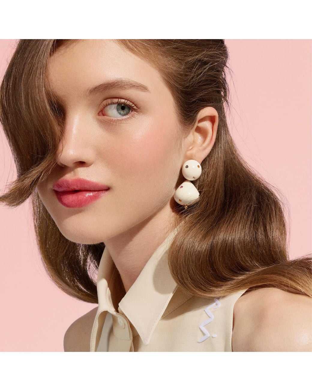 Saule Label White Nina Earrings