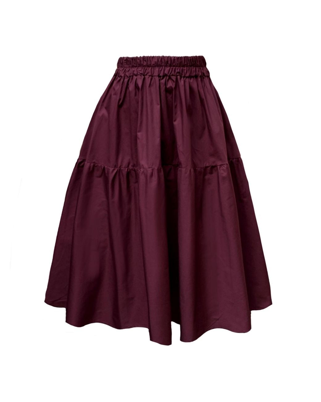 Frock Tales Purple Tahiti Midi Skirt With Pockets