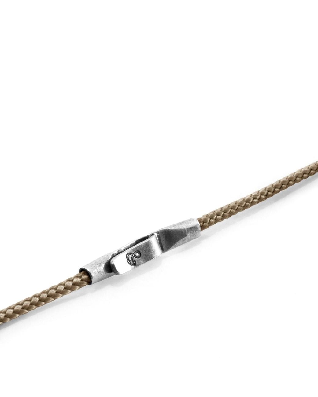 Anchor and Crew Metallic Sand Liverpool & Rope Bracelet for men