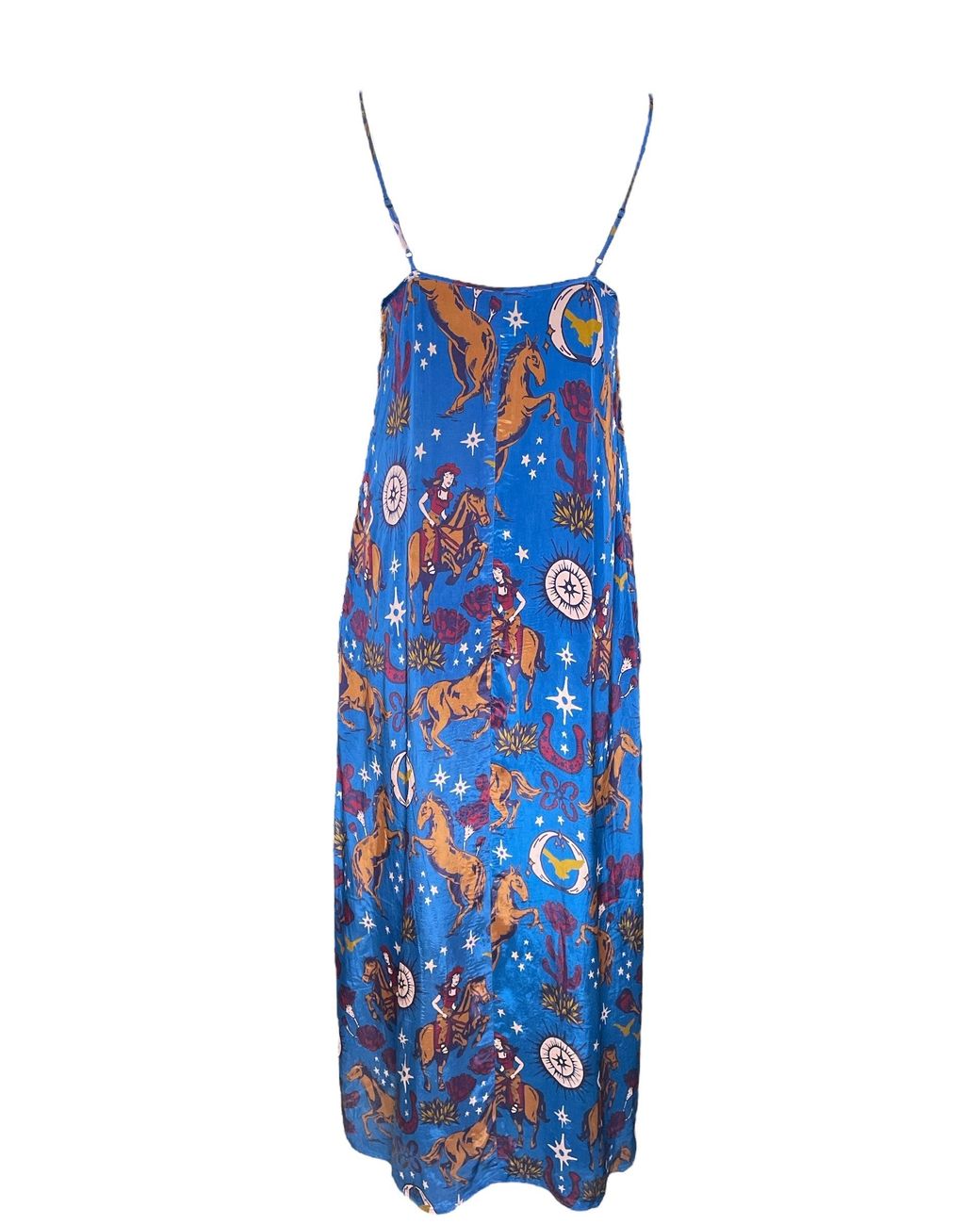 Any Old Iron Blue Easy Rider Star Viscose Dress