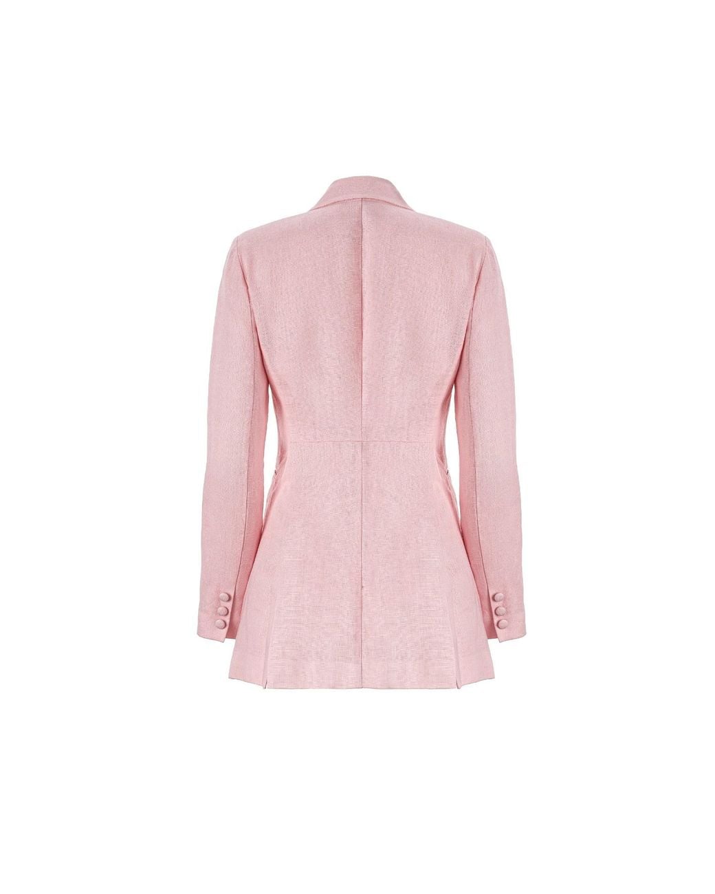 Lita Couture Pink Double-Breasted Blazer