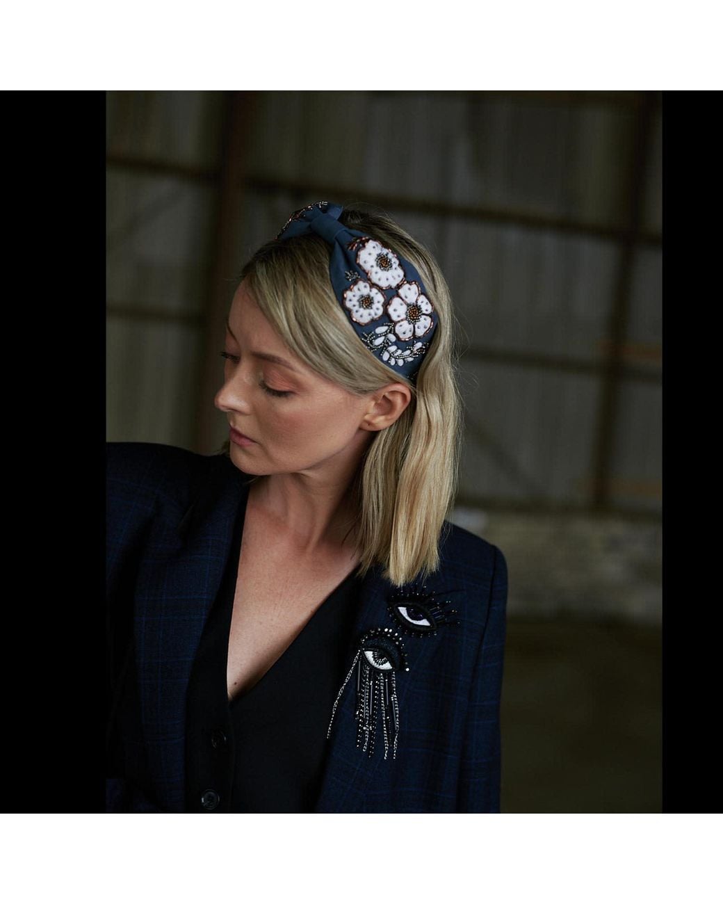 VETKA Brown Headband Moonlit Blossom