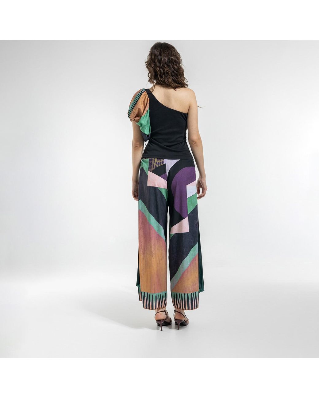 ARTISTA Blue Ivy Wide Leg Pleated Culottes