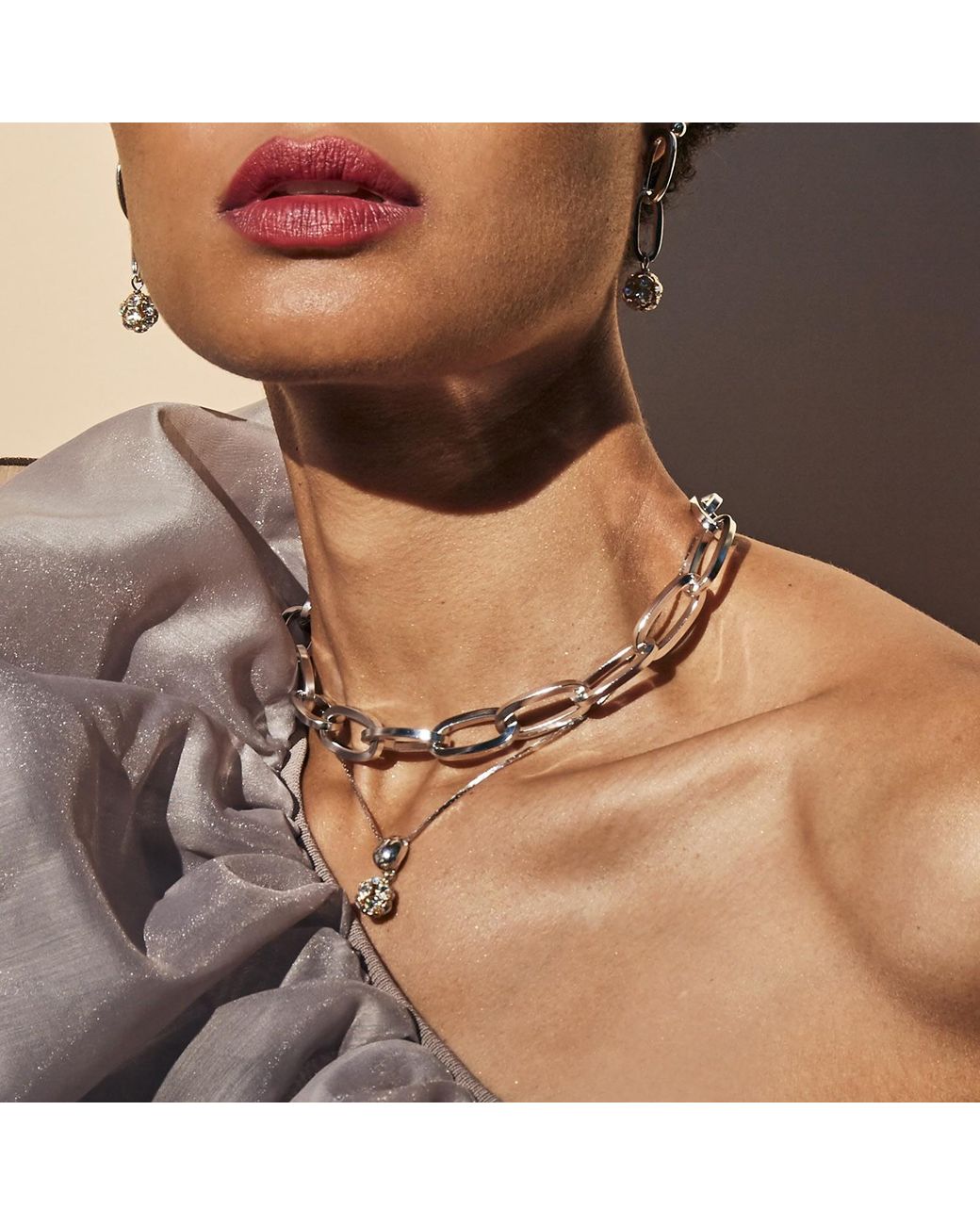 Biko Jewellery Metallic Essential Chainlink Collar