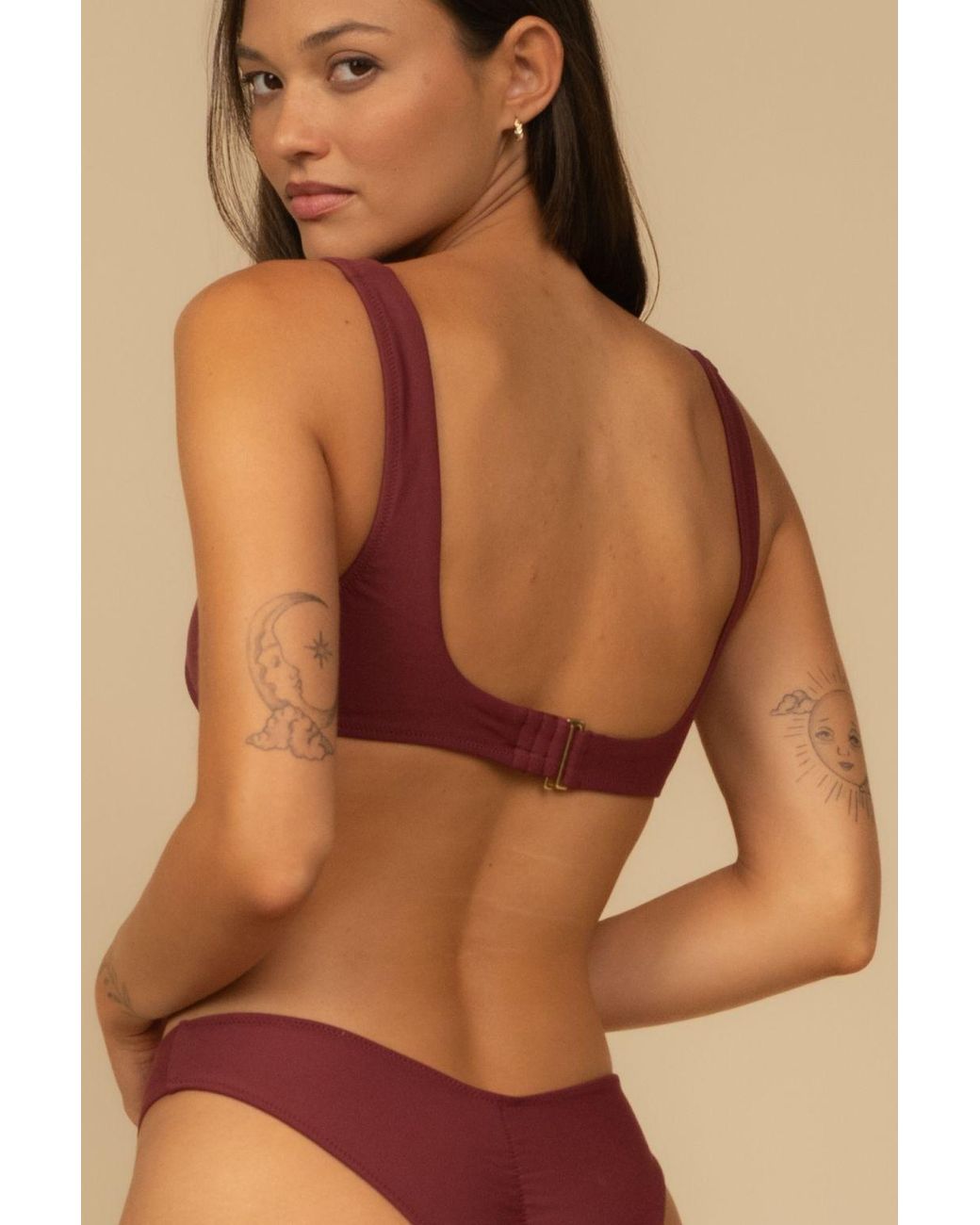 Montce Red Kaia Sport Bikini Top