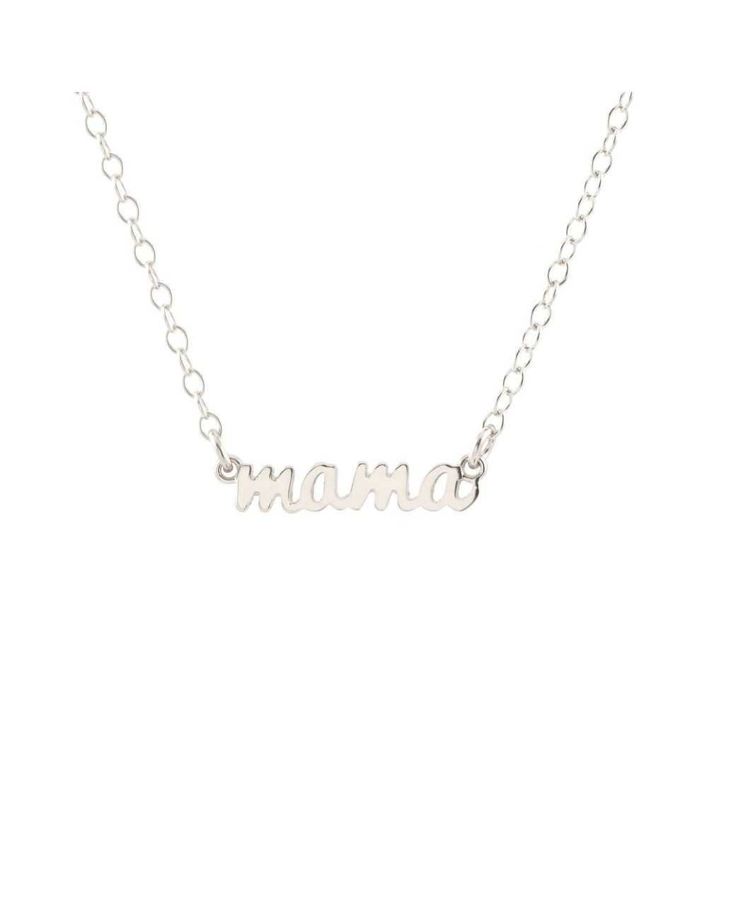 Kris Nations Metallic Mama Charm Necklace Vermeil