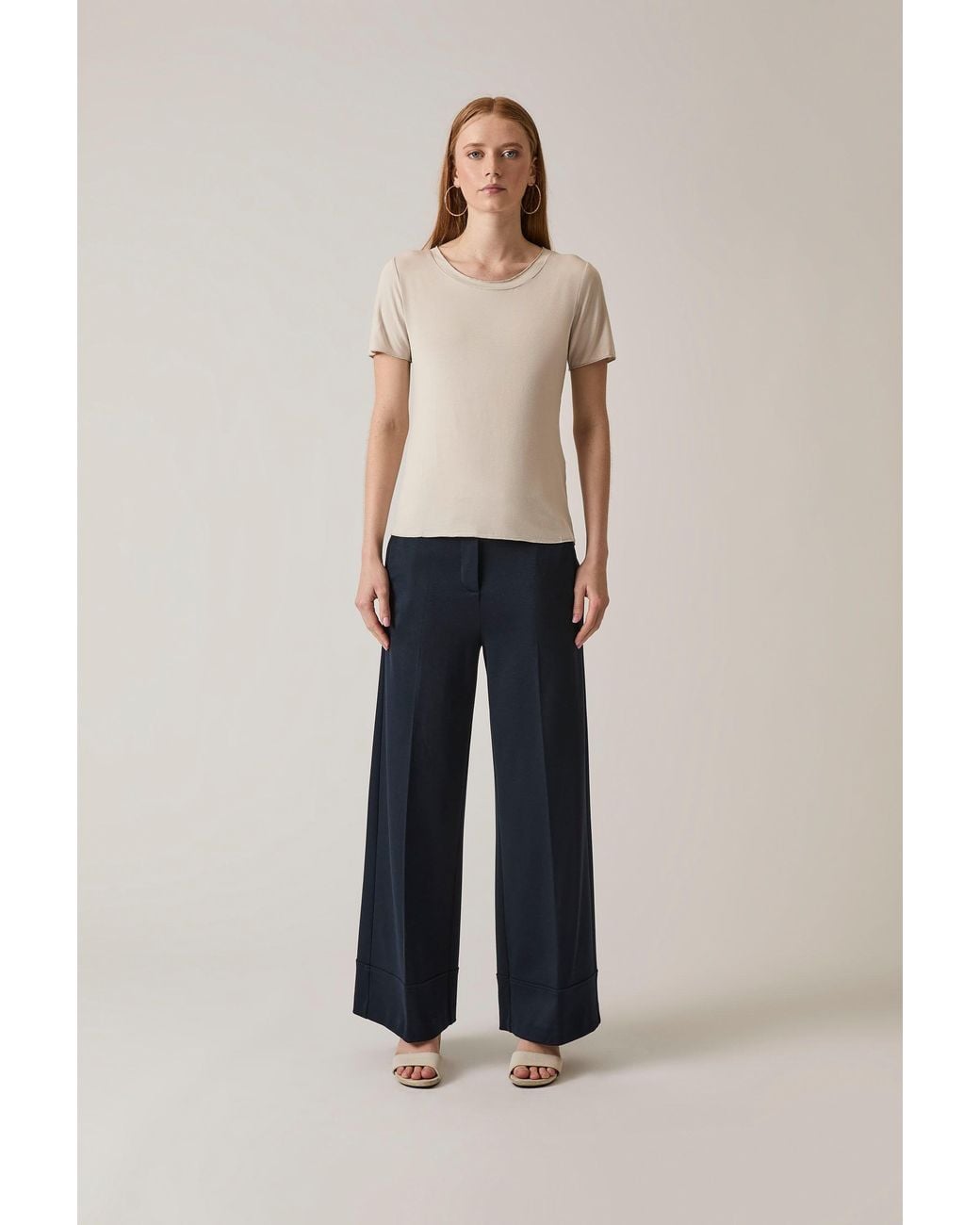 James Lakeland Natural Short Sleeve Top