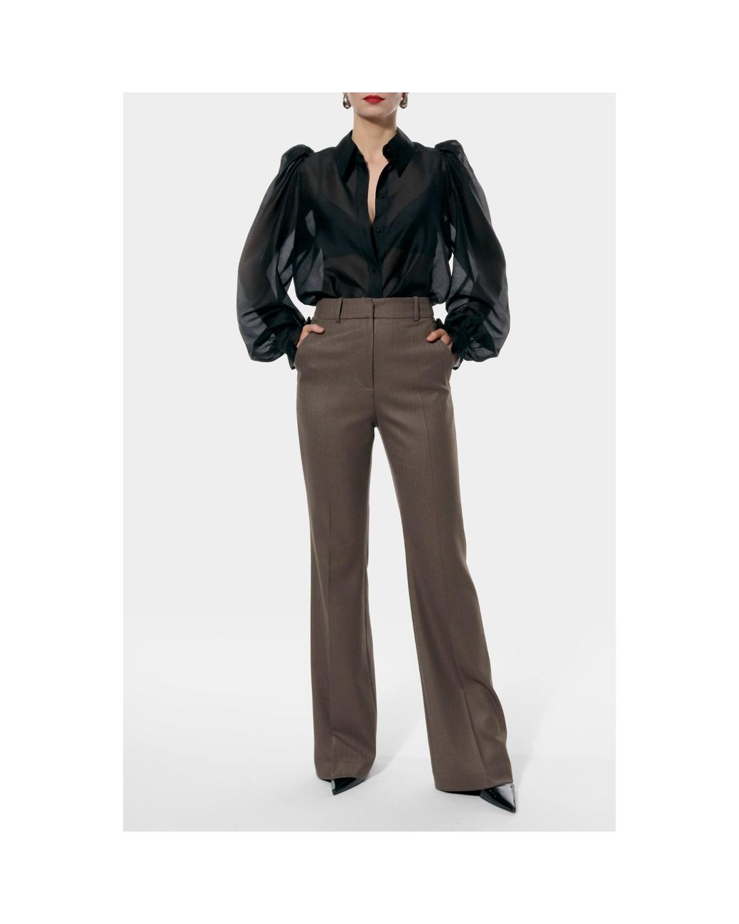 AGGI by HALEWSKI Black Anita Blouse
