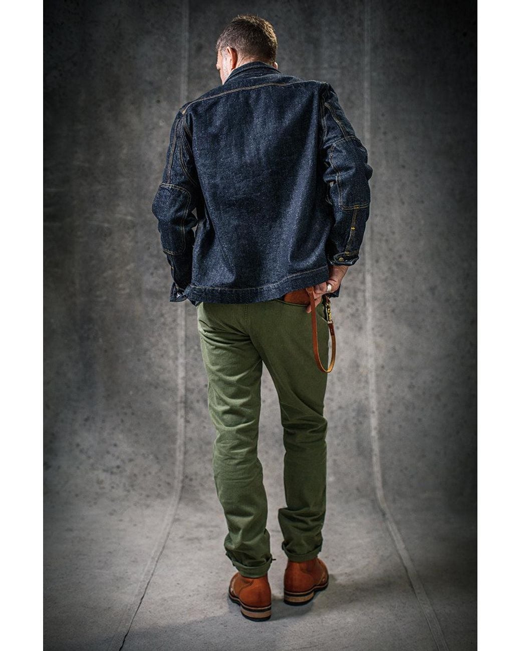 &SONS Trading Co Green Virgil Chino Army for men