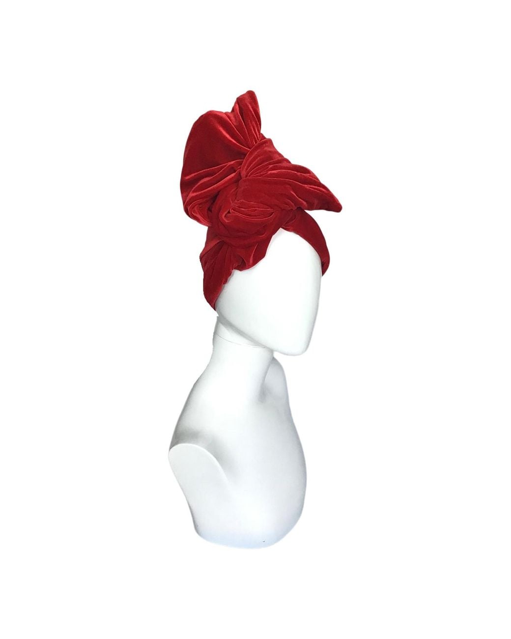 Romer Millinery Red Twisturban Turban