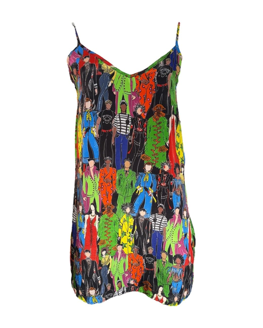 Any Old Iron Multicolor Heroes Printed Short Dress