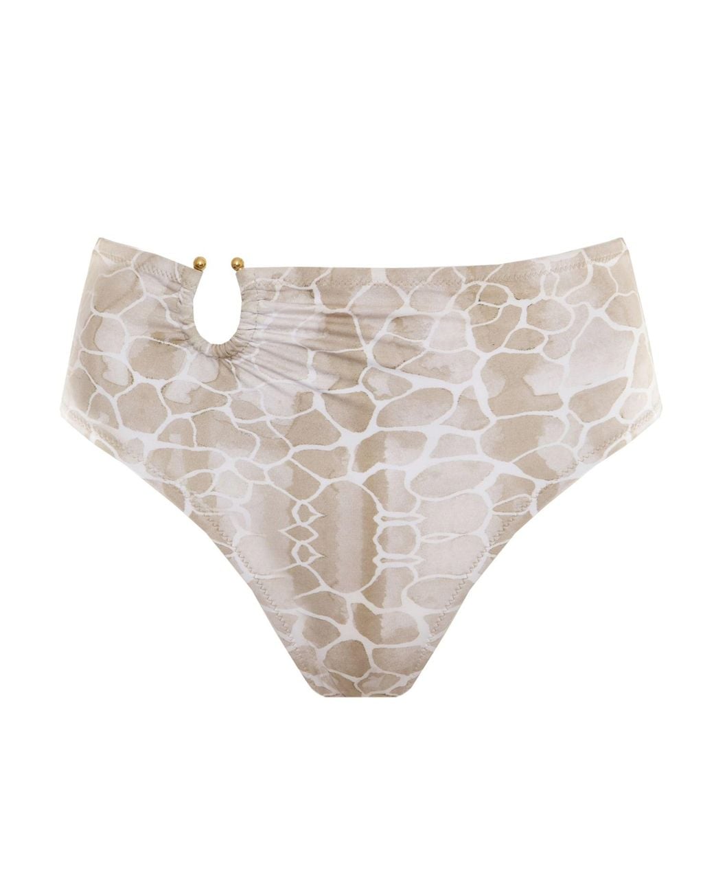 Sophia Alexia Natural Neutrals Sand Pebbles Bora Bora High Waist Bikini Bottom