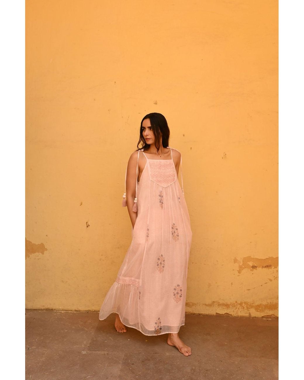 Liminal Pink Sabine Maxi Dress