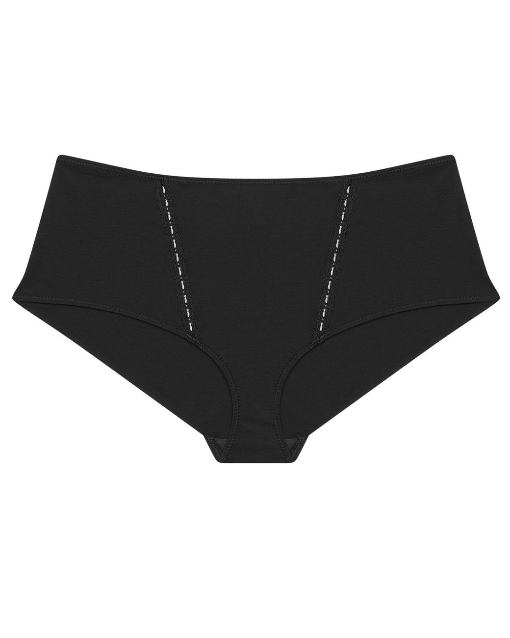 Verdant Intimates Black Modal Air Boyshort