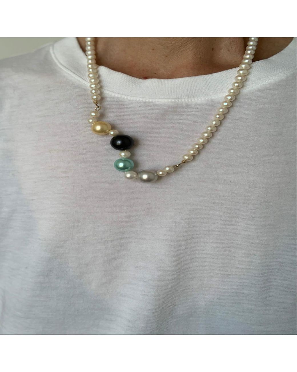 Florentis Jewellery Metallic Not Your Mother's Pearls Necklace