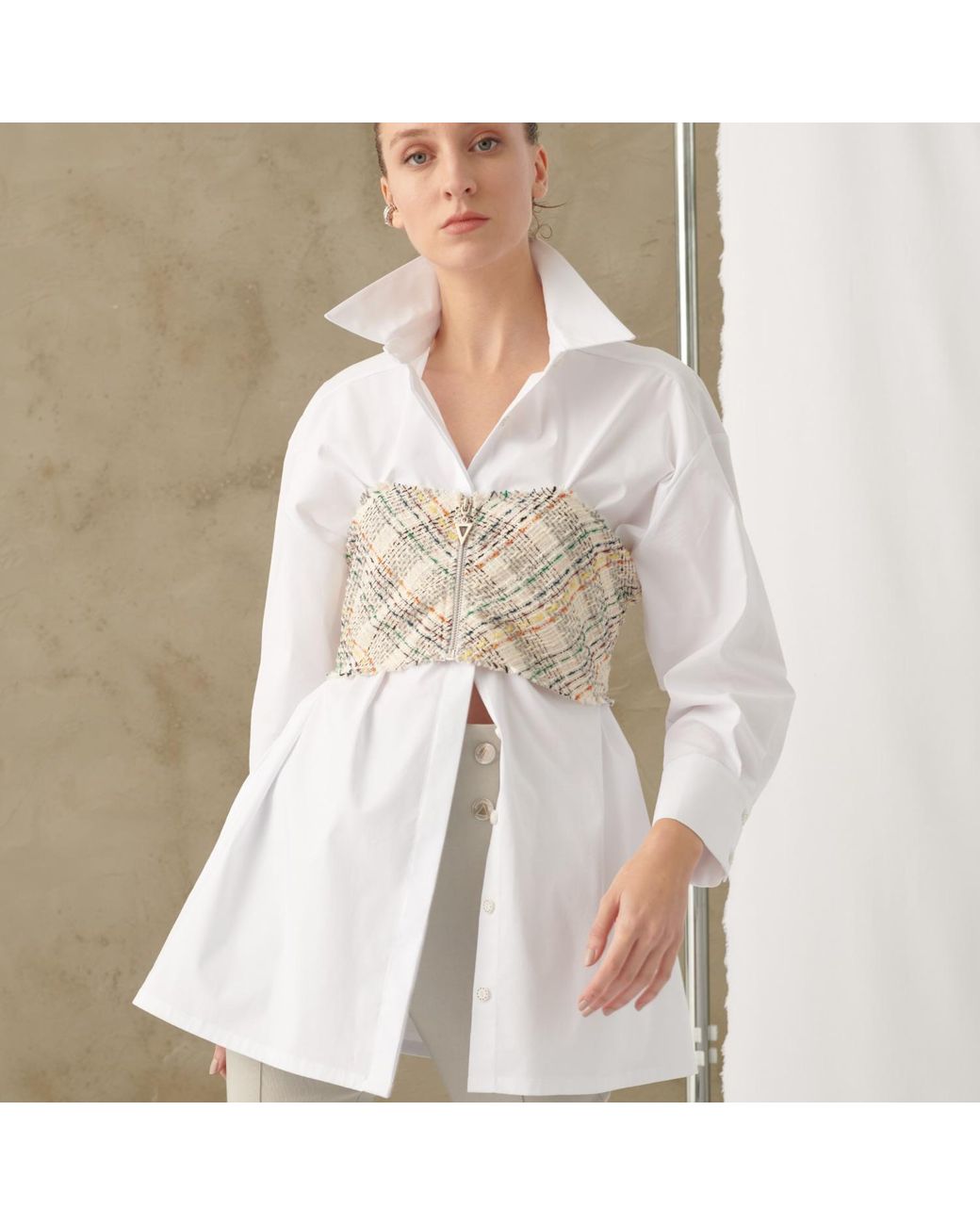 Mirimalist White Brick Shirt