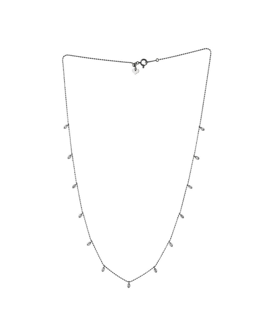 Artisan Metallic 18K Diamond Station Necklace