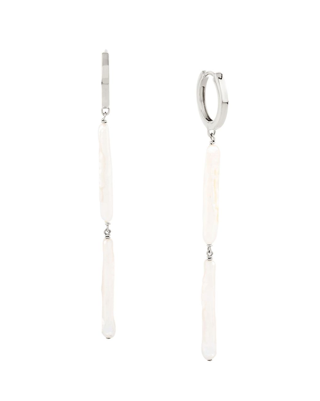 Astor & Orion White Ariko Pearl Dangle Earrings