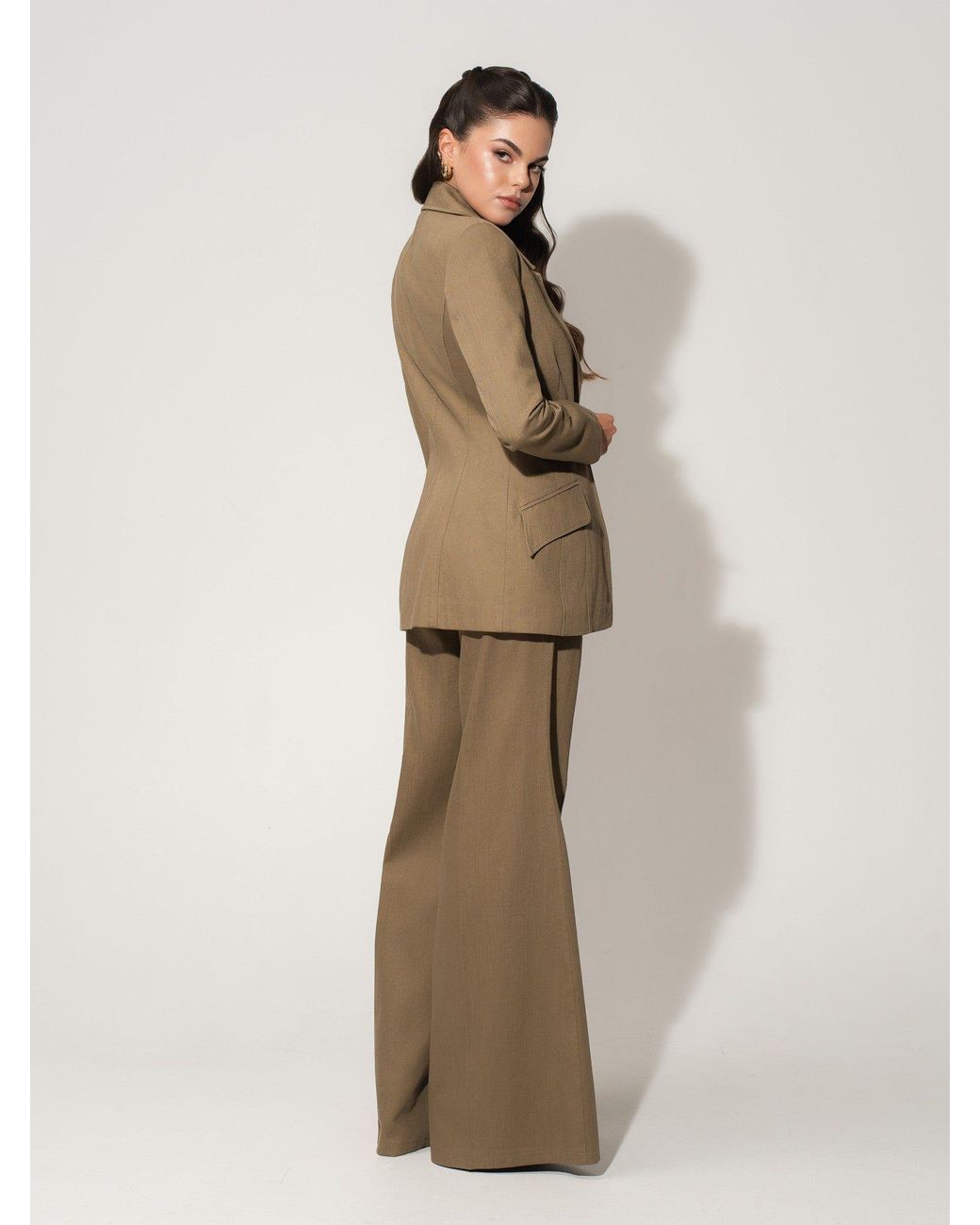 Tia Dorraine Green Single-Breasted Blazer