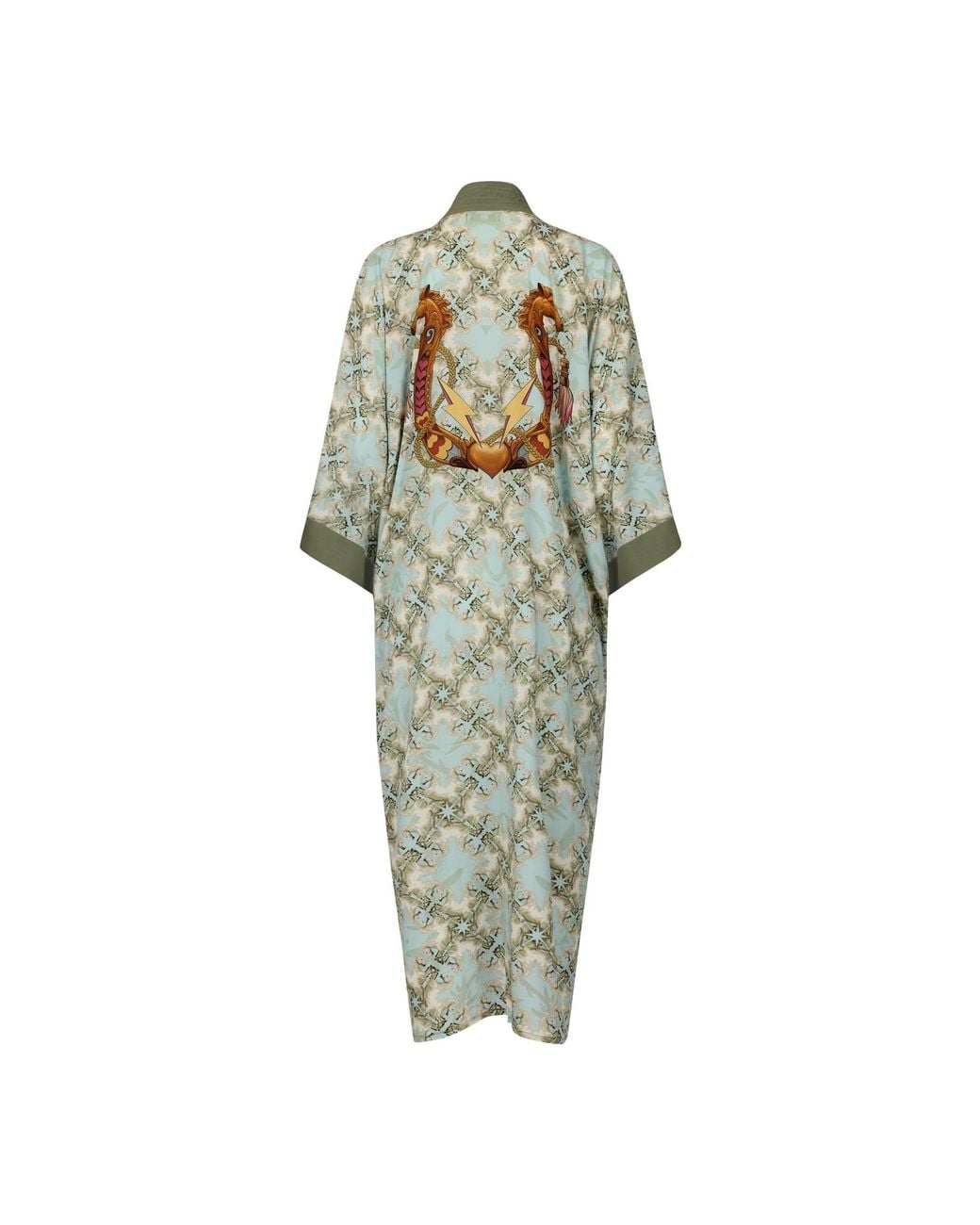 Henelle Green Lucky Pony Duster Robe