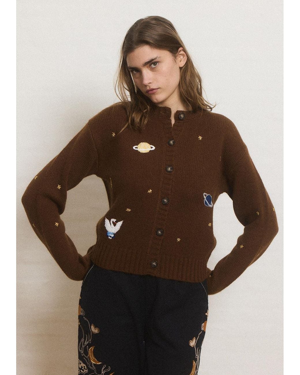 Helmstedt Brown Oso Cardigan