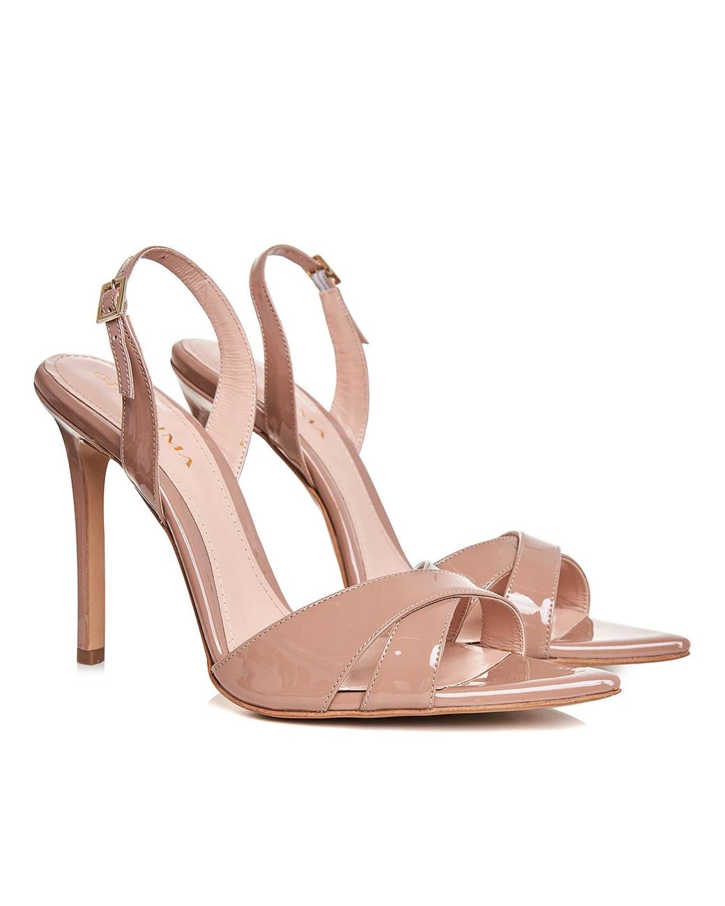 Ginissima Pink Neutrals Thea Leather Sandals, Nude