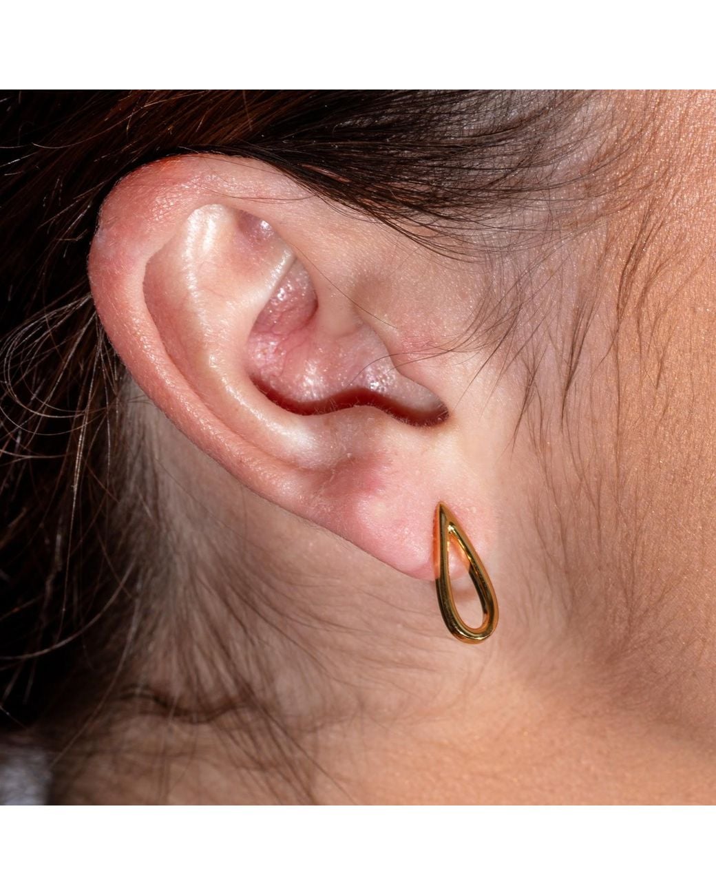 Lucy Quartermaine Metallic Petal Studs
