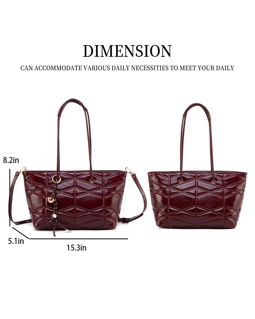 Mkf Collection - J'omor Purple Karen Tote Bag