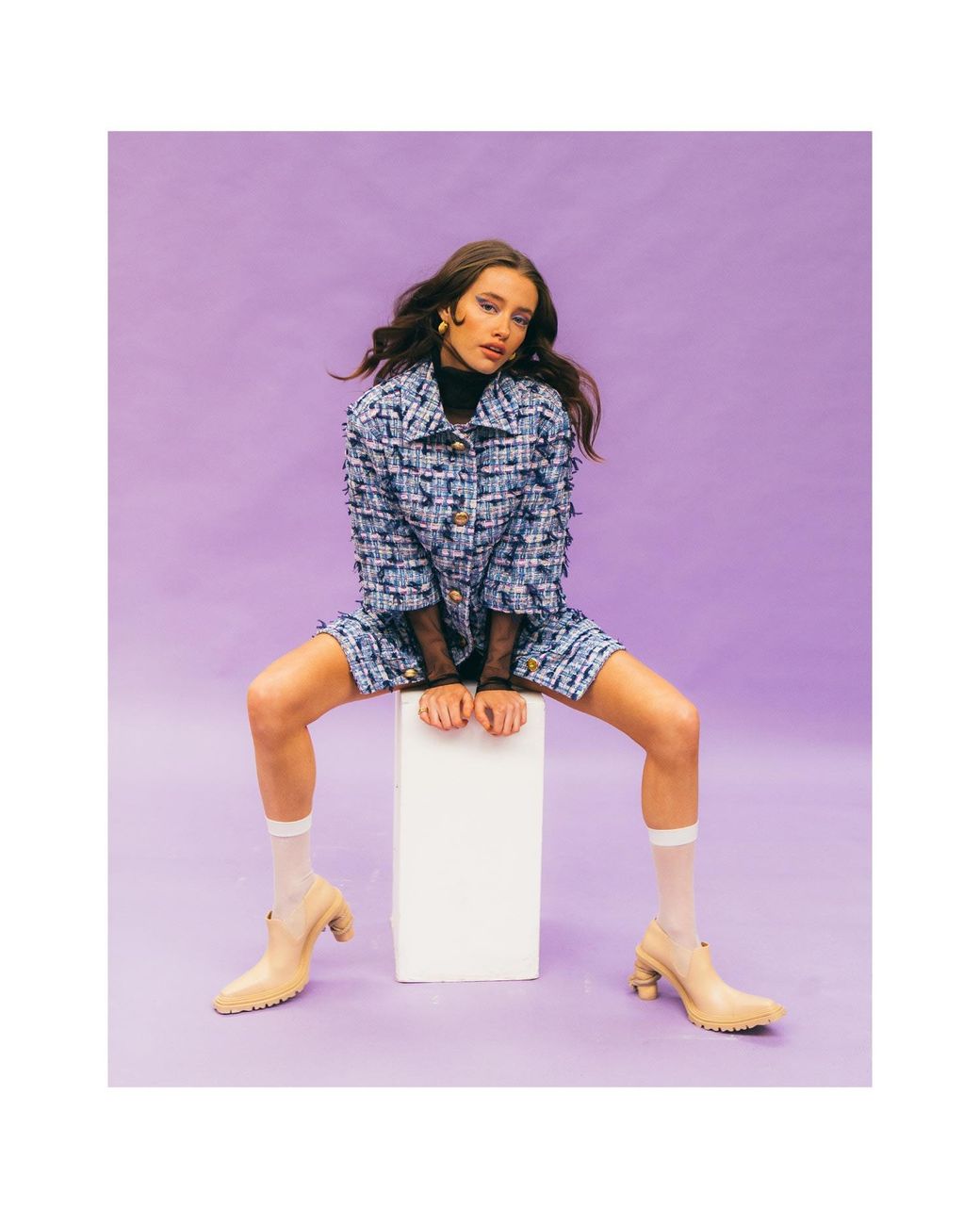GeeGee Collection Blue Shu Coat