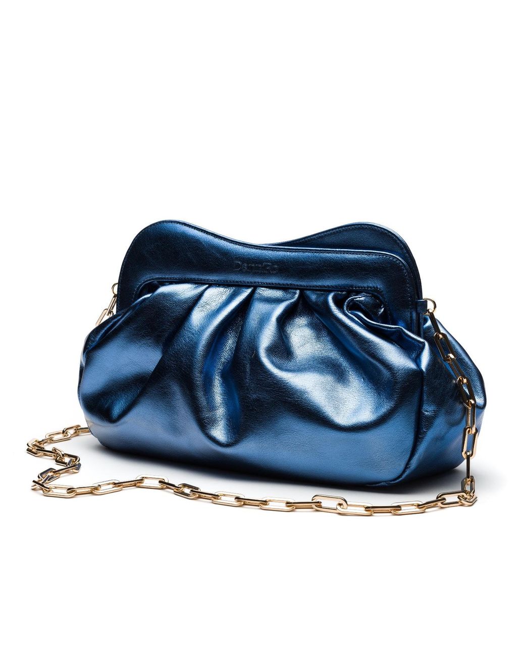 Danni Ro Blue Lisbon Large Clutch
