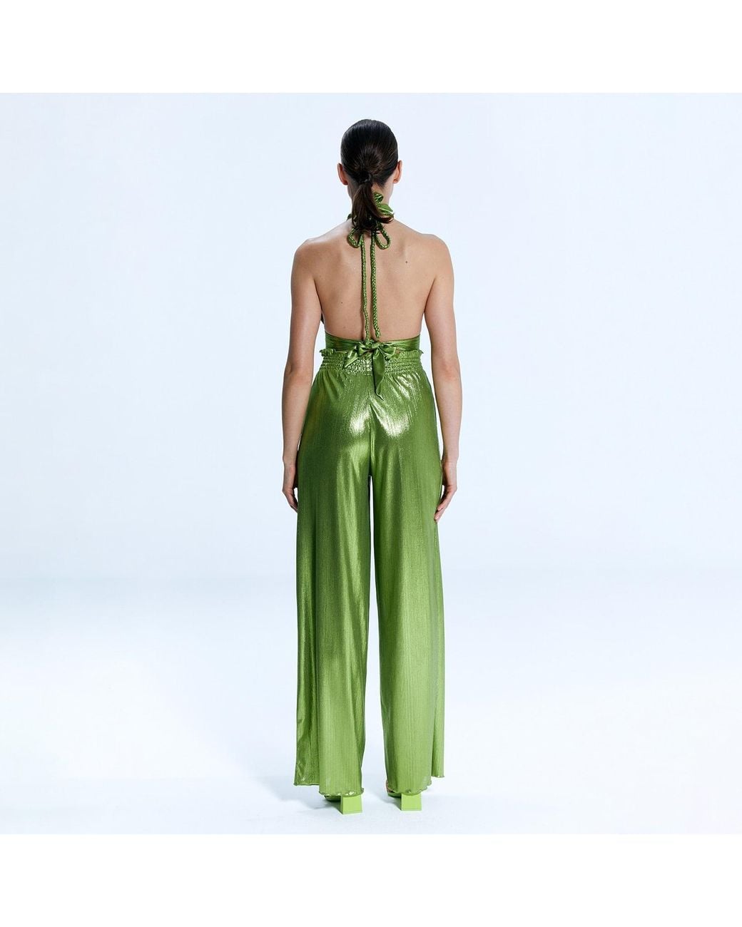 Nur Karaata Green Gigi Pant & Top Set