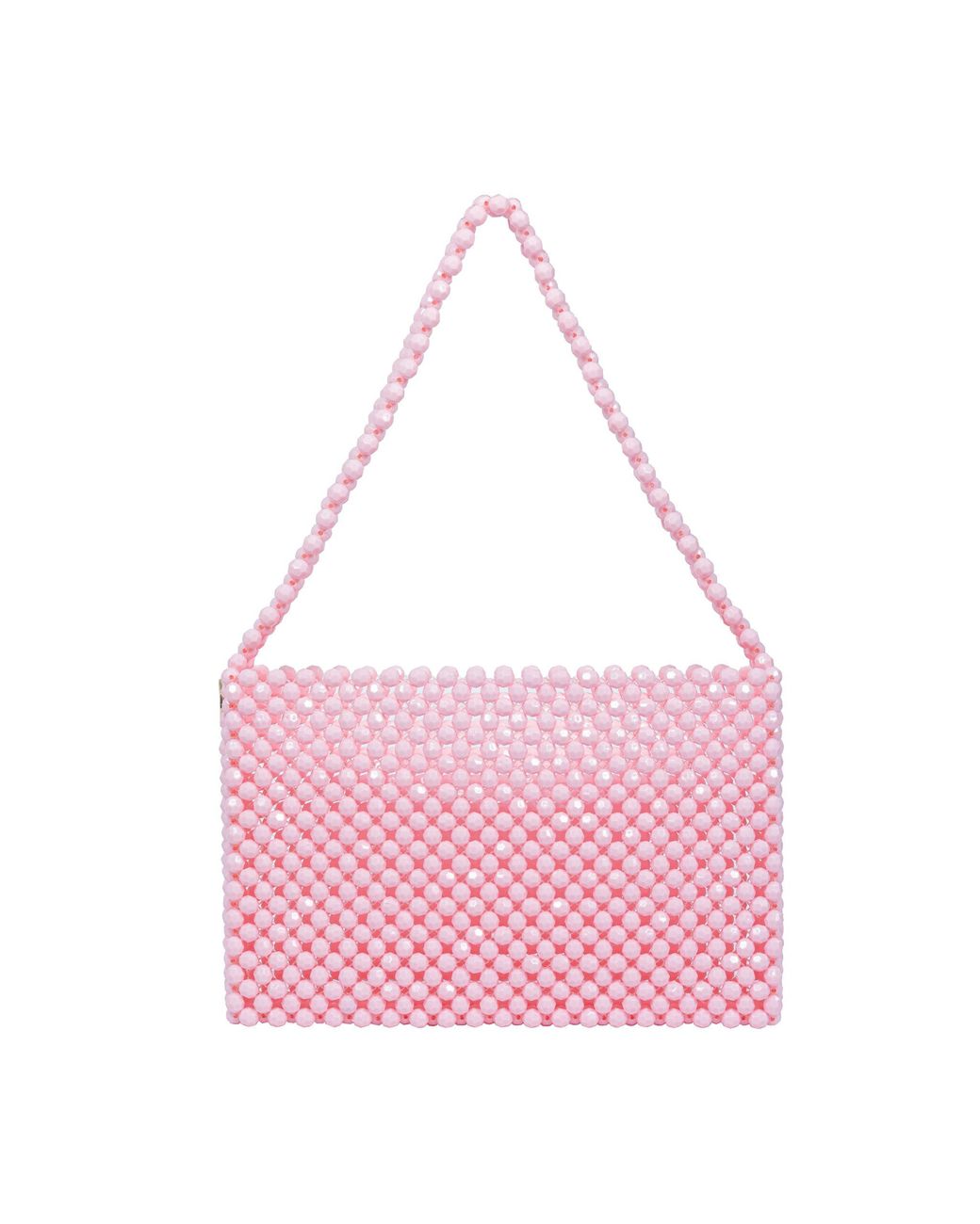 Tillie Beads Pink Color Pop Beaded Shoulder Bag