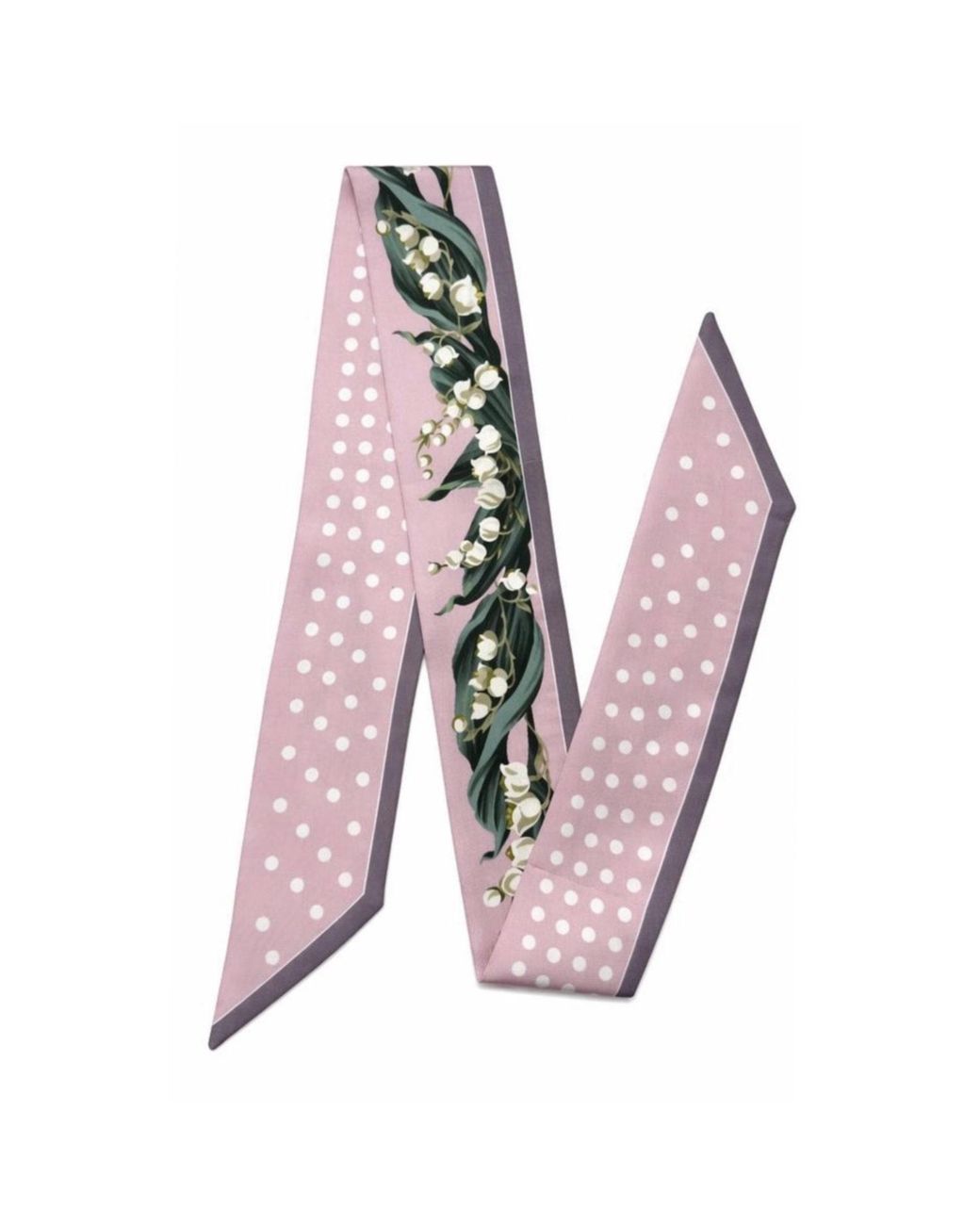 Silk&Soul Pink Lily Of The Valley Twilly