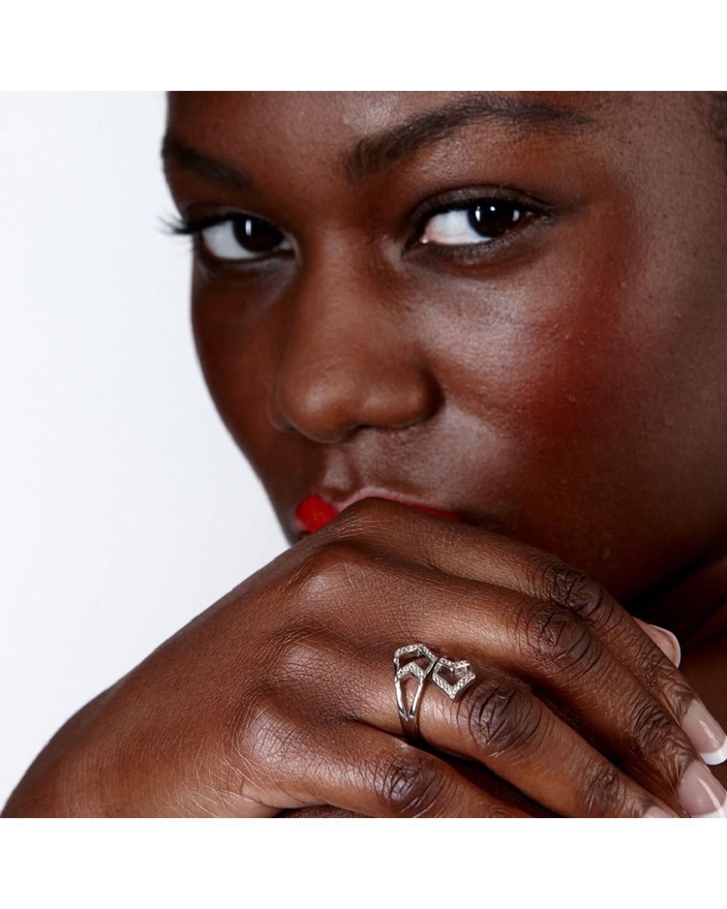 Lucy Quartermaine Metallic Tie Ring