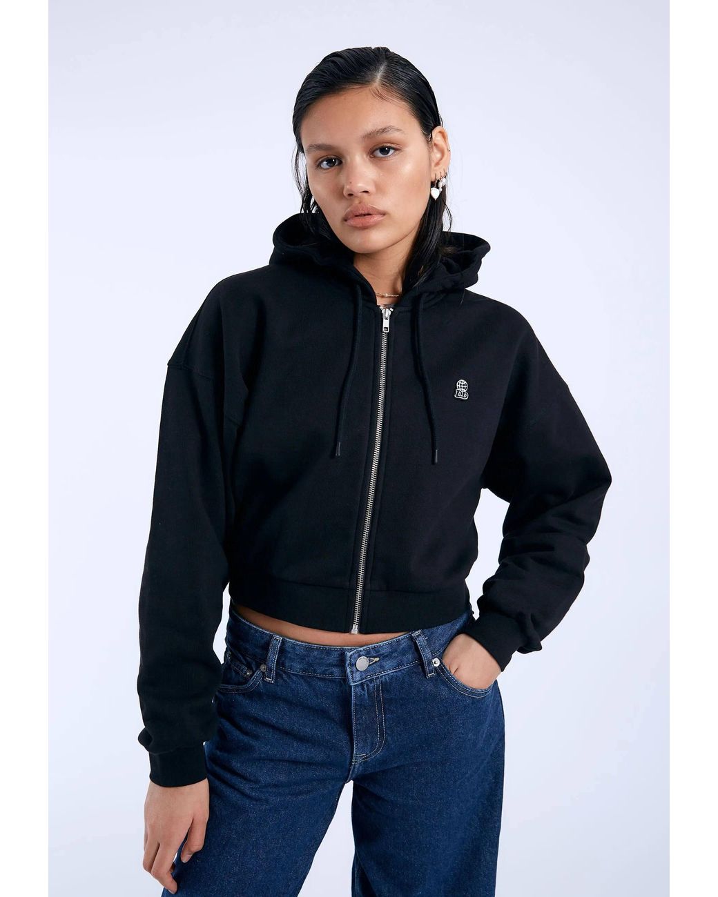 Dr. Denim Black Ethel Zip Hoodie