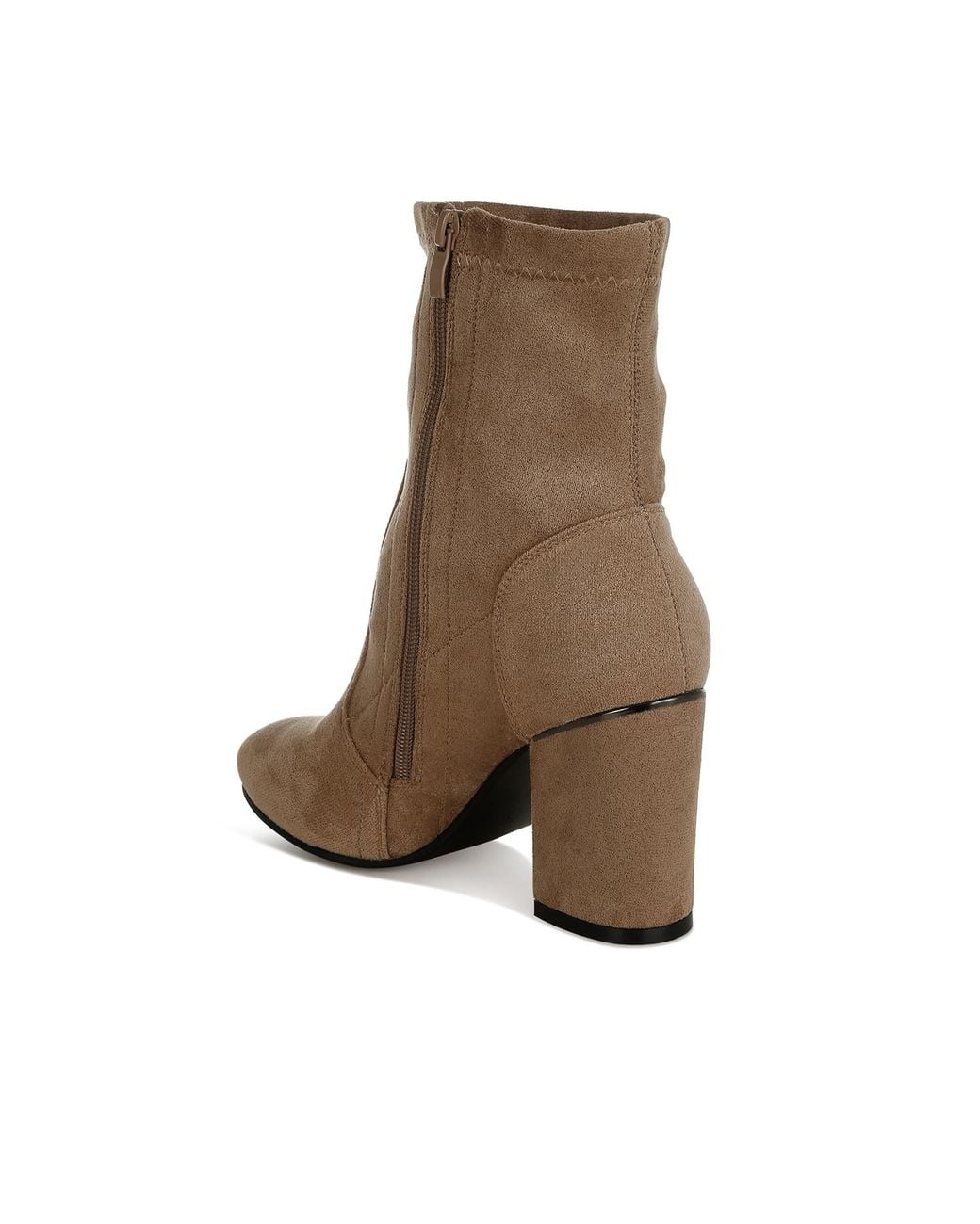 Rag & Co Brown Neutrals Nidaros Microfiber Sock Boots