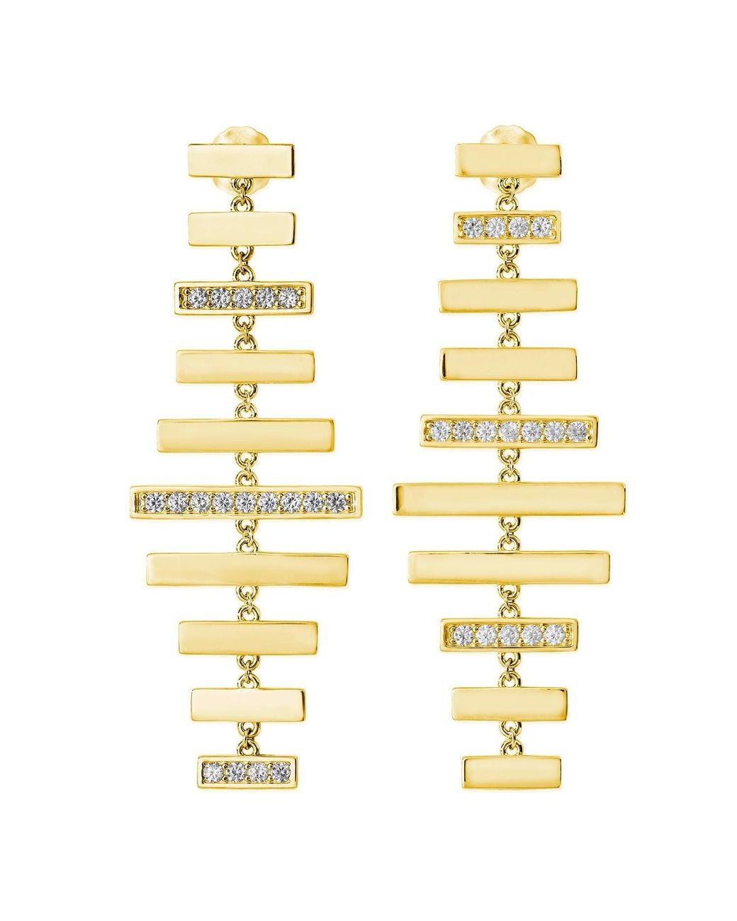 Lucy Quartermaine Metallic Wind Chime Earrings