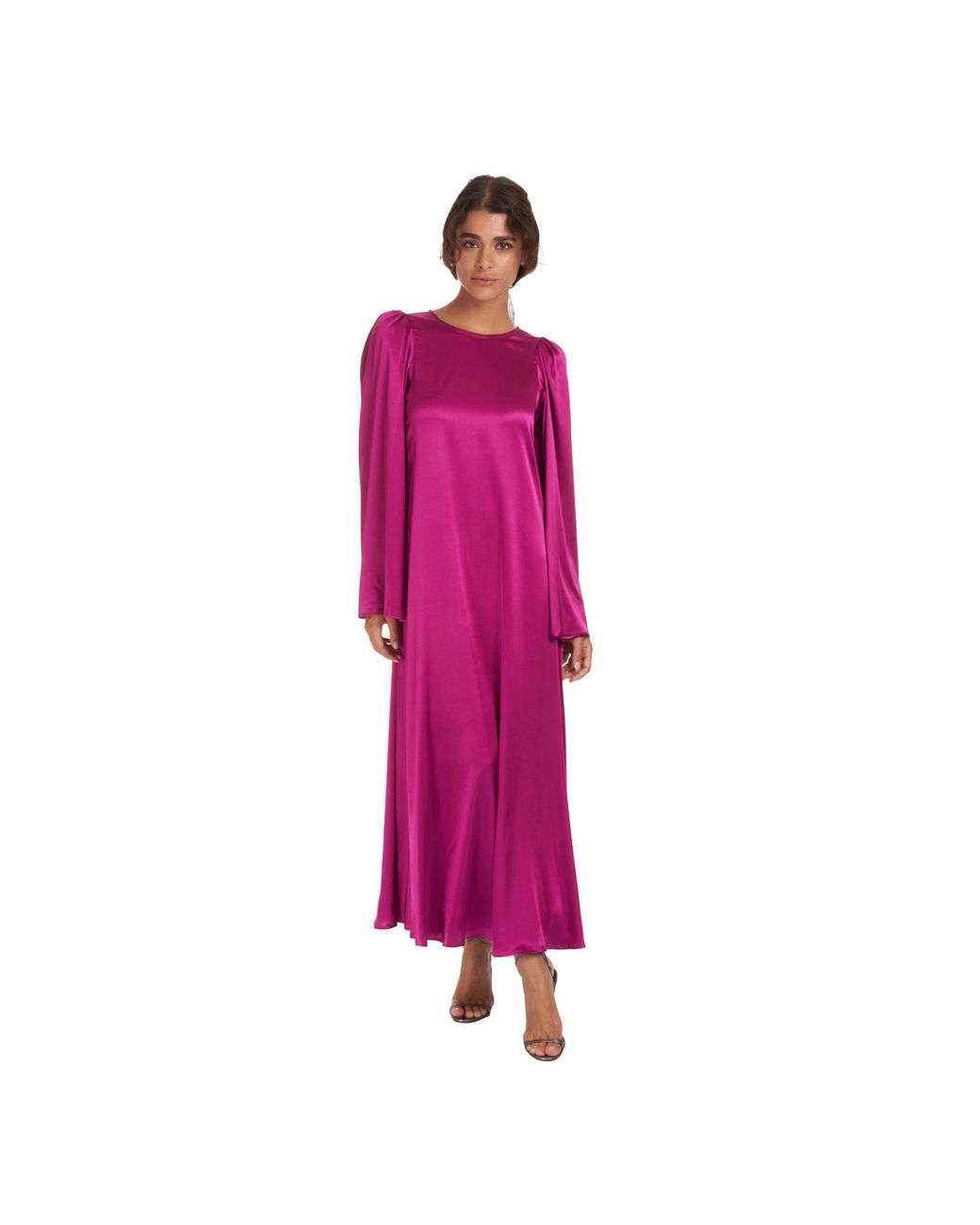 Sofia Tsereteli Purple Flare Dress