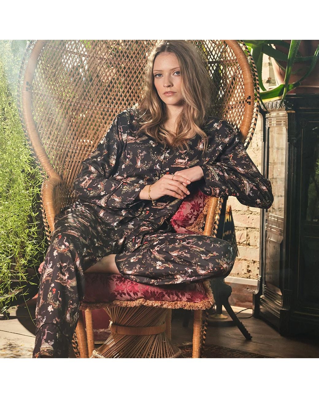 Fable England Black Wonderland Pyjamas