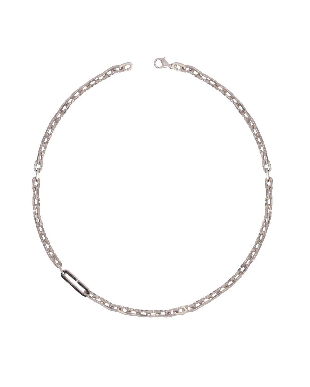 Dime Tribe Metallic Route 66 Bridge Necklace for men