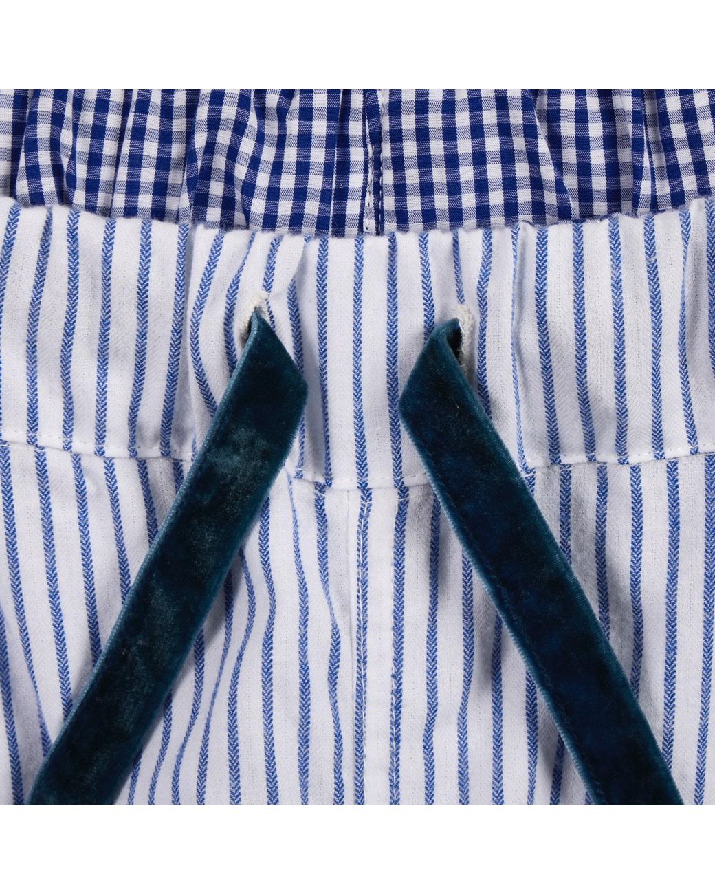 Lounge Blue Organic Cotton Loungewear Trousers-Pants And Striped Design for men