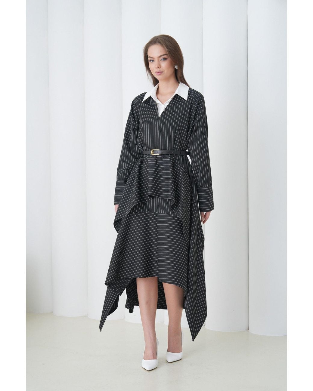 Lumina Eligma Black Aurelia Sculpt Dress