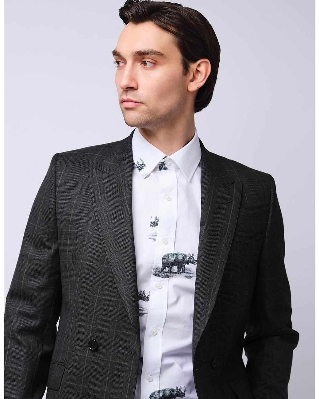 Gresham Blake White Rhino Shirt for men