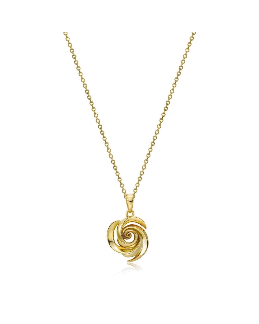 Ormiro Metallic Endless Rose Necklace