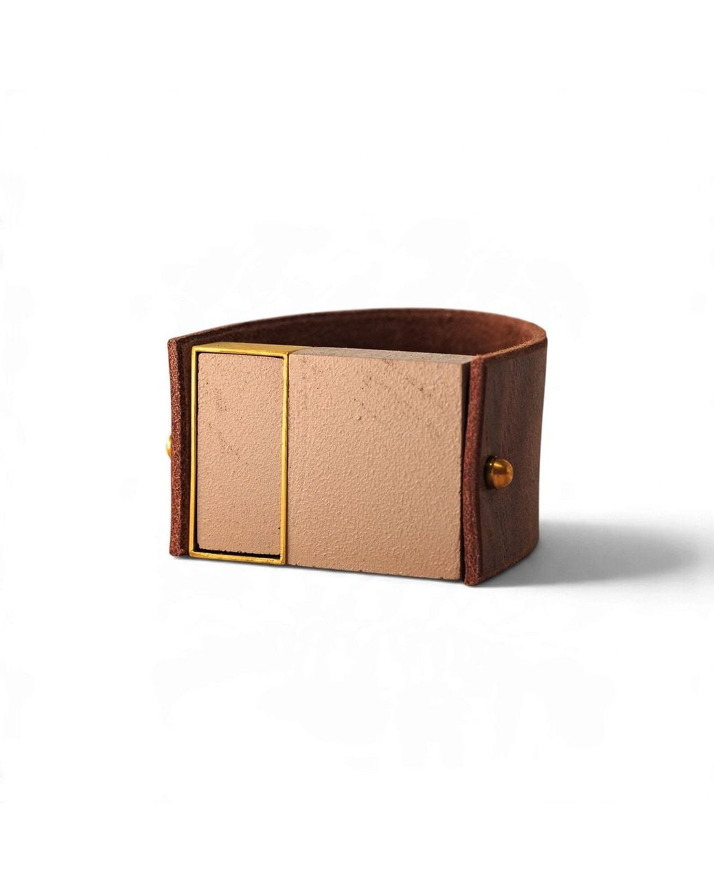 Svetlana Vukov Brown Neutrals Sand Frame Bracelet