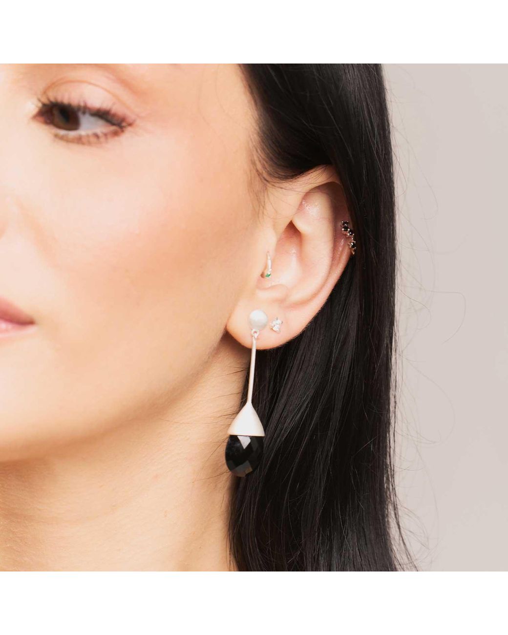 Moon London Metallic Tranquillity Spinel Drop Earrings