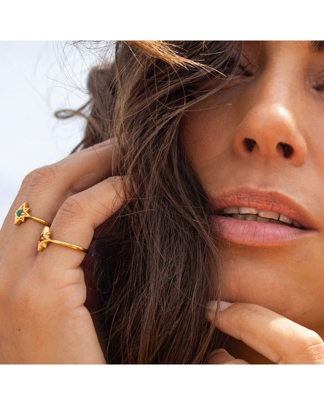 Charlotte's Web Jewellery Metallic Guiding North Star Vermeil Ring