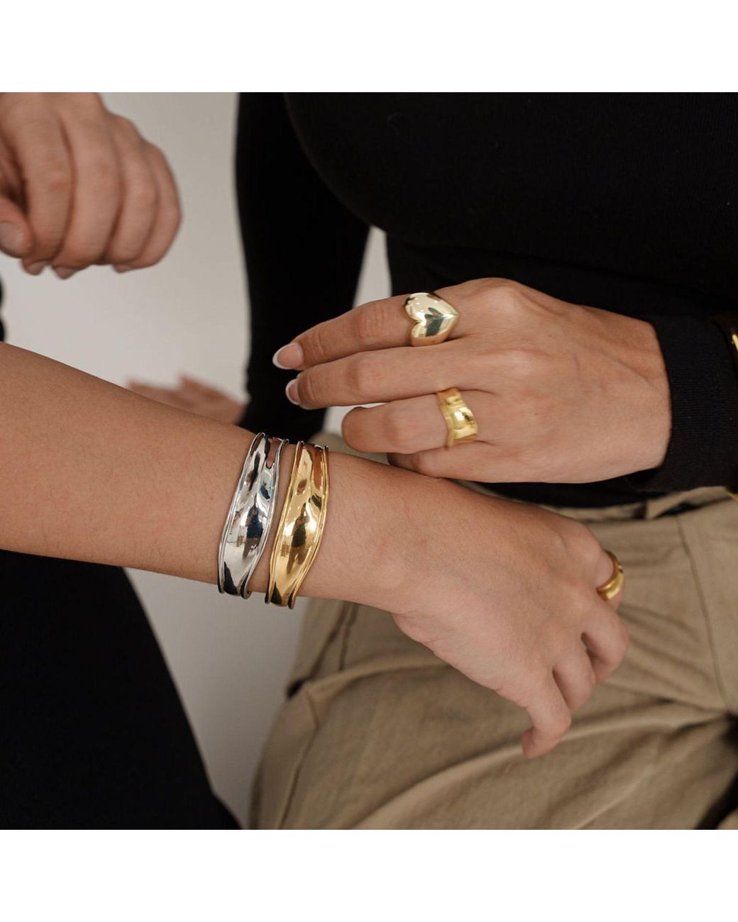 Eyeconic by Samar Ajram Yellow Adjustable Chunky Cuff Bracelet